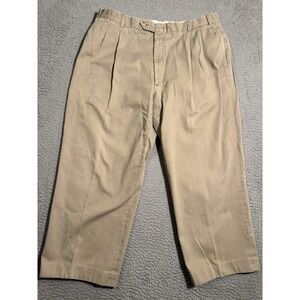 JOS A Bank Khaki Pleated Casual Dress Pants Mens 38x30 Chinos Trousers